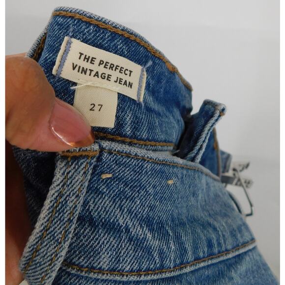 Madewell‎ The Perfect Vintage Jean in Belbury Wash High Rise Jeans Size 27 - Picture 4 of 8